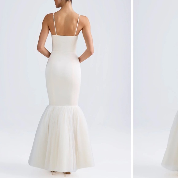 Elegant White Evening Gown - Picture 3 of 9